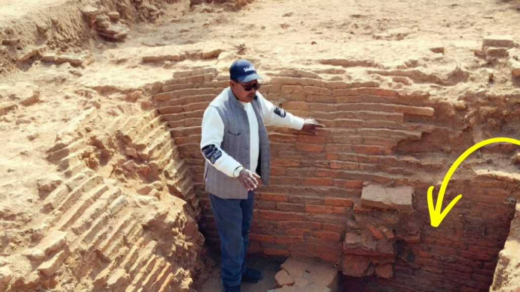 Square Palace with natural water source